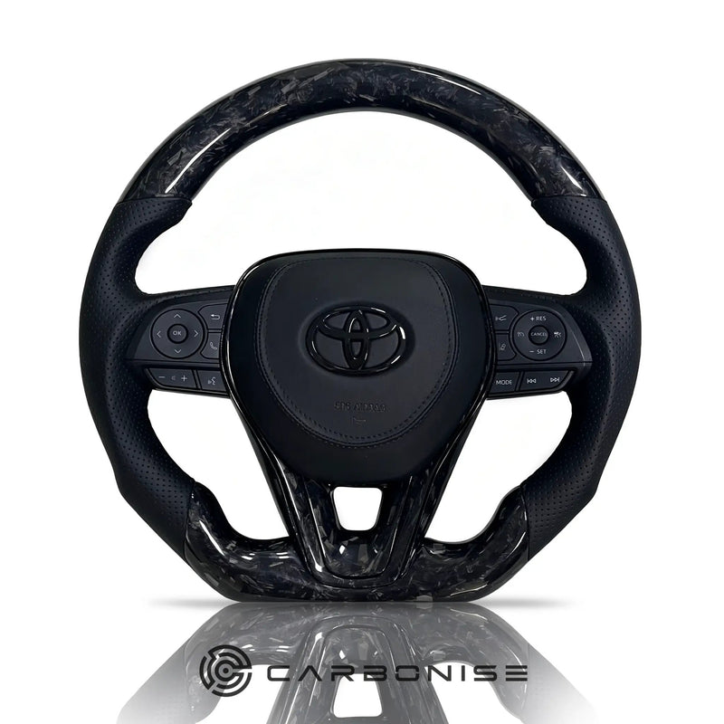 Toyota Corolla/Crown/Camry/Rav4/Harrier (Forged Carbon Fiber+Perforated Leather) @3 by CARBONISE