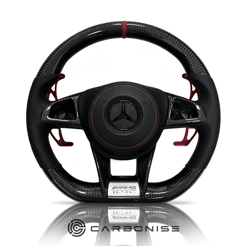 Mercedes-Benz Steering Wheel (Carbon Fiber+Perforated Leather) &1 by CARBONISE