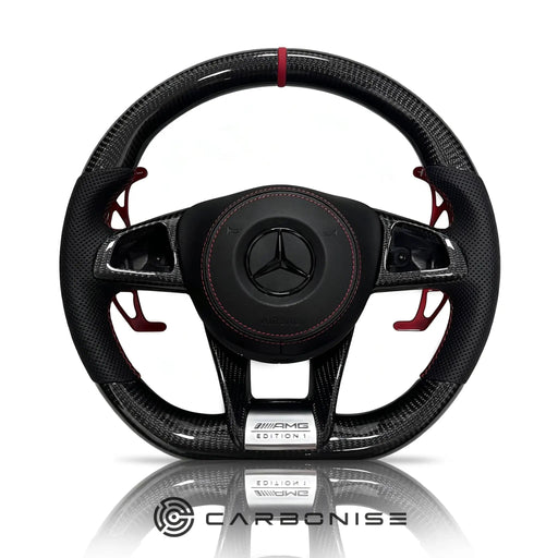 Mercedes-Benz Steering Wheel (Carbon Fiber+Perforated Leather) &1 by CARBONISE