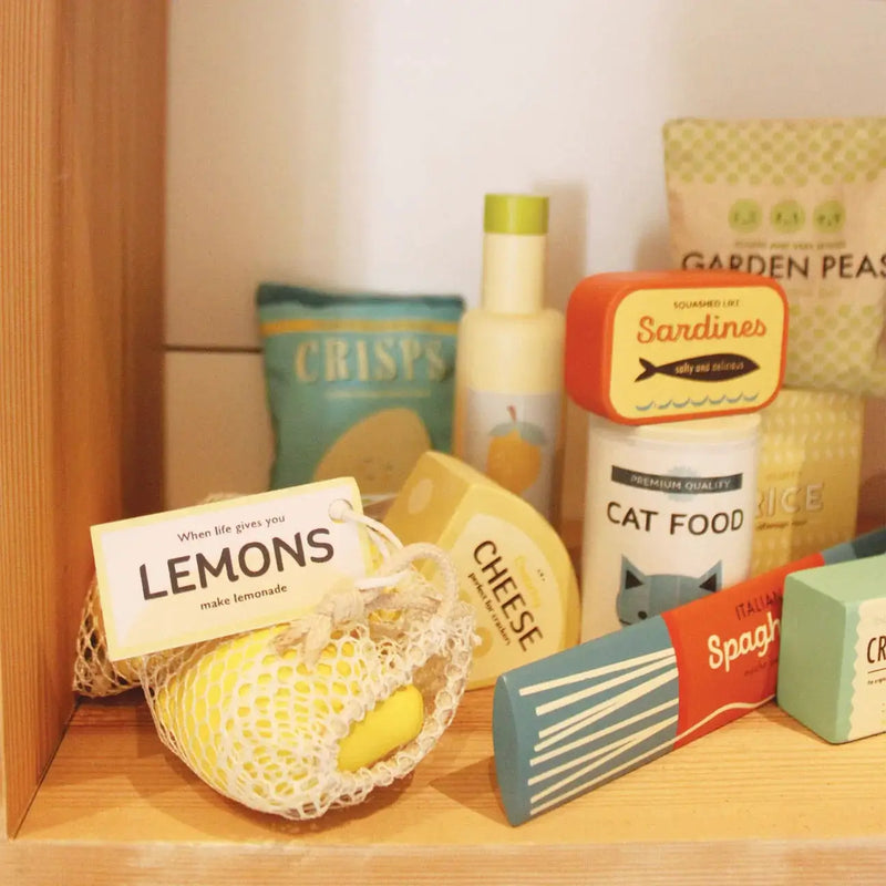 Wooden Supermarket Grocery Set - Tender Leaf Toys | Play Food by Curious Moonbeam
