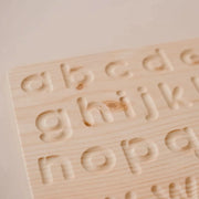 Wooden Lower Case Letter Tracing Board - QToys | Montessori Toy NZ by Curious Moonbeam