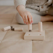 Wooden Screw Game – QToys | Sensory Toy NZ by Curious Moonbeam