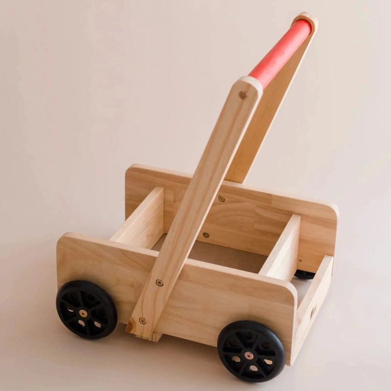 Wooden Classic Baby Walker - QToys | Wooden Toy NZ by Curious Moonbeam