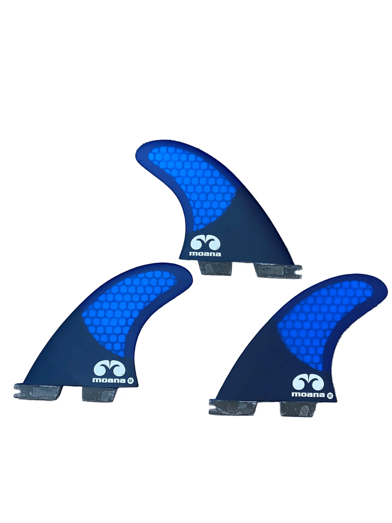 Moana Hex Core Carbon Thruster Fin Set (FCS2) by Moana SUP and Surf