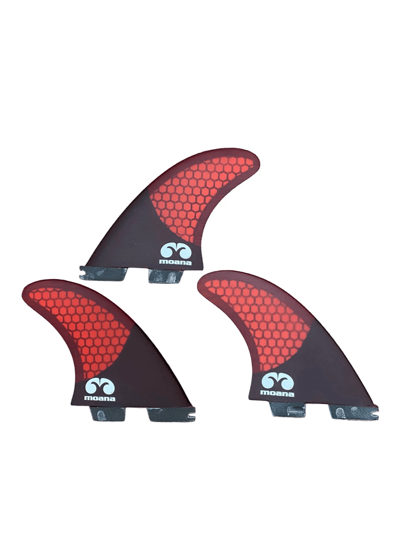 Moana Hex Core Carbon Thruster Fin Set (FCS2) by Moana SUP and Surf