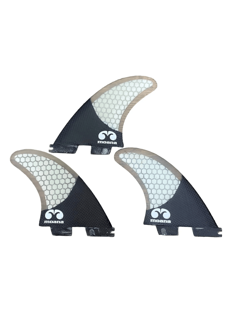 Moana Hex Core Carbon Thruster Fin Set (FCS2) by Moana SUP and Surf