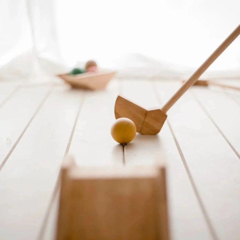 Mini Golf Set - QToys | Wooden Toy NZ by Curious Moonbeam
