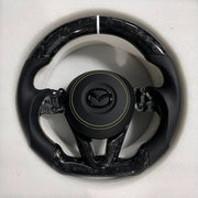 Mazda Steering Wheel (Fogred Carbon Fiber+Perforated Leather) @1 by CARBONISE