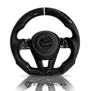 Mazda Steering Wheel (Fogred Carbon Fiber+Perforated Leather) @1 by CARBONISE