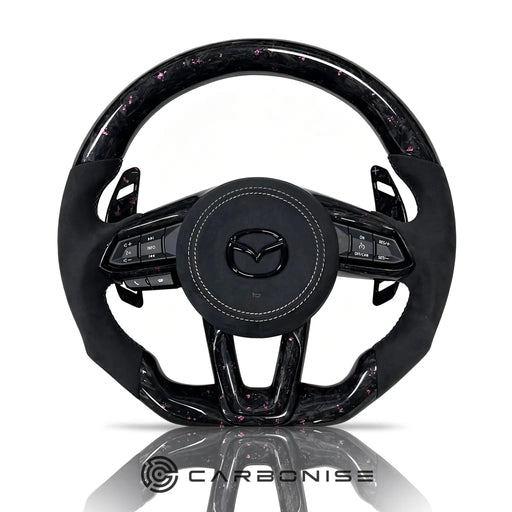 Mazda Steering Wheel (Fogred Carbon Fiber+Alcantara) @2 by CARBONISE
