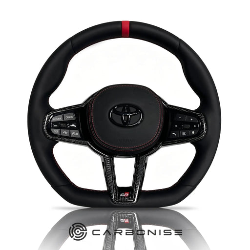 Supra Leather Steering Wheel(Smooth Leather) #16 by CARBONISE