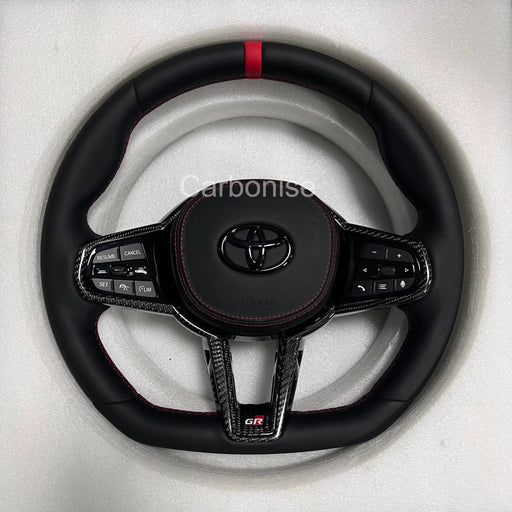 Supra Leather Steering Wheel(Smooth Leather) #16 by CARBONISE