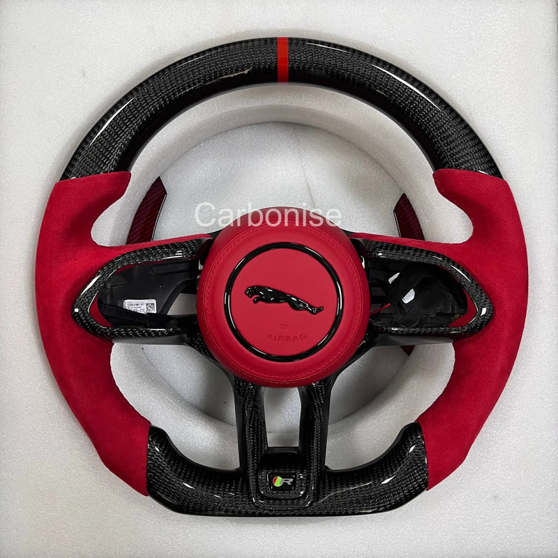 Jaguar Steering Wheel (Carbon Fiber+Alcantara) @3 by CARBONISE