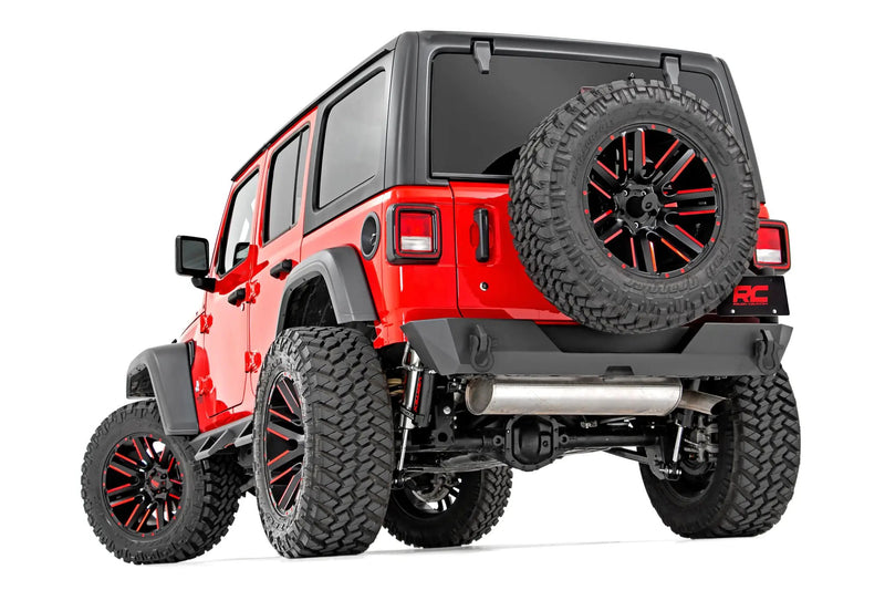 Jeep JL Rear Trail Bumper with Tire Carrier For 18-Pres Wrangler JL 4WD Rough Country by Magwarehouse.com