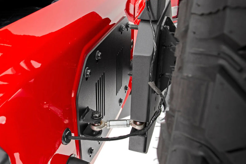 Jeep JL Rear Trail Bumper with Tire Carrier For 18-Pres Wrangler JL 4WD Rough Country by Magwarehouse.com