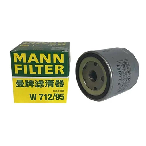 MANN-FILTER W 712/95 Engine Oil Filter For AUDI A3 Q3 VW GOLF VII Estate Jetta by JBH AUTO PARTS