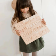 Wooden Lower Case Letter Tracing Board - QToys | Montessori Toy NZ by Curious Moonbeam