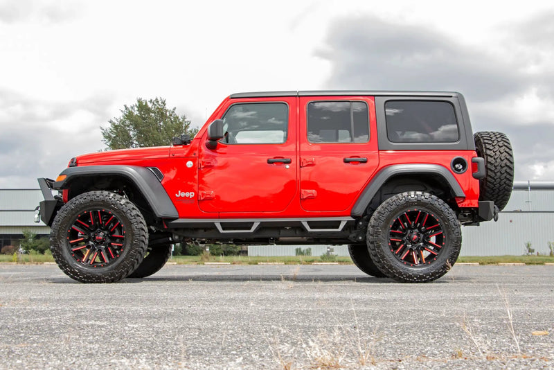 Jeep JL Rear Trail Bumper with Tire Carrier For 18-Pres Wrangler JL 4WD Rough Country by Magwarehouse.com