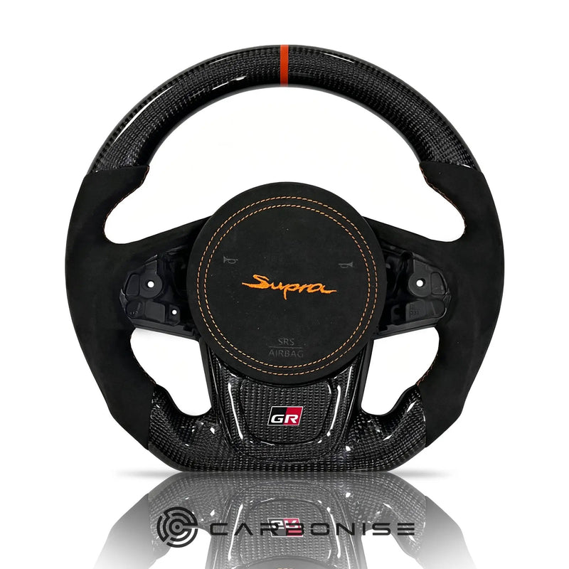 Supra Steering Wheel (Carbon Fiber+Alcantara) #17 by CARBONISE
