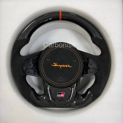 Supra Steering Wheel (Carbon Fiber+Alcantara) #17 by CARBONISE