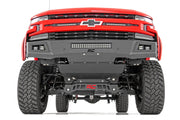 High Clearance Front Bumper LED Lights & Skid Plate Chevy Silverado 1500 (19-22) by Magwarehouse.com
