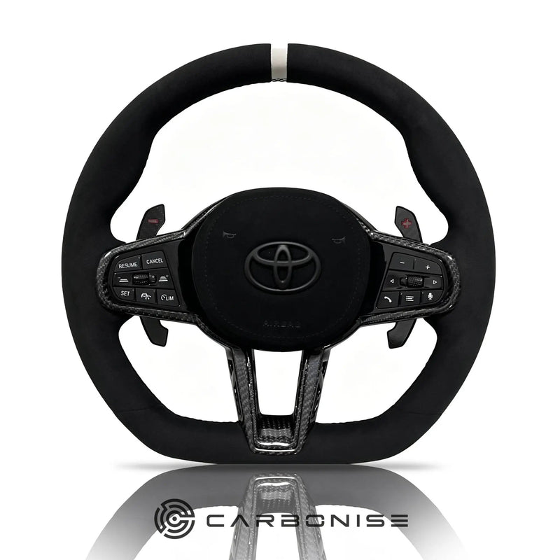 Supra Steering Wheel (Alcantara) #15 by CARBONISE