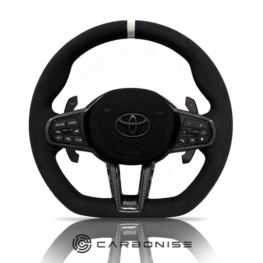 Supra Steering Wheel (Alcantara) #15 by CARBONISE