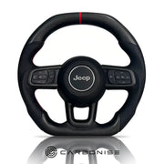 Jeep Steering Wheel (Carbon Fiber+Perforated Leather) @2 by CARBONISE