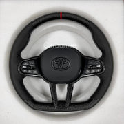 Supra Steering Wheel (Carbon Fiber+Perfortaed Leather) #14 by CARBONISE