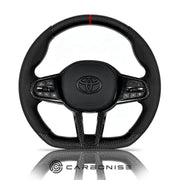 Supra Steering Wheel (Carbon Fiber+Perfortaed Leather) #14 by CARBONISE