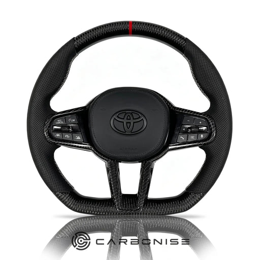 Supra Steering Wheel (Carbon Fiber+Perfortaed Leather) #14 by CARBONISE