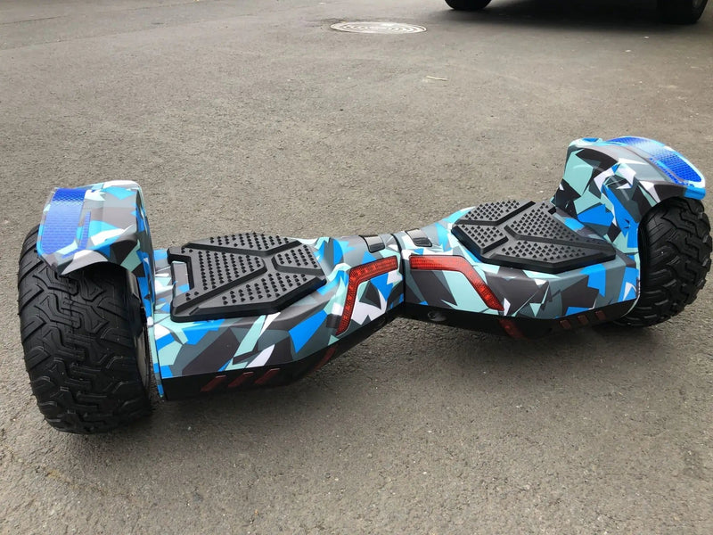 Kiwi eRide Kiwi eRide CHIC OFFROAD hoverboard CAMOUFLAGE BLUE with bluetooth speaker CHIC OFFROAD hoverboard CAMOUFLAGE BLUE with bluetooth speaker