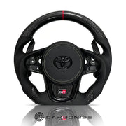 Supra Steering Wheel (Carbon Fiber+Perforated Leather)#13 by CARBONISE