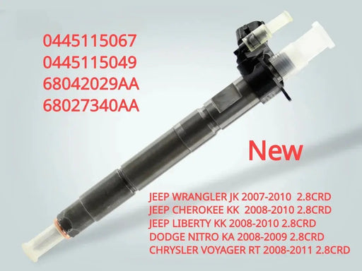 Genuine Original New Injector 0445115067 0445115049 68042029AA KRX042029AA 15062058F 0986435402 For Jeep Cherokee 2.8 CRD by JBH AUTO PARTS