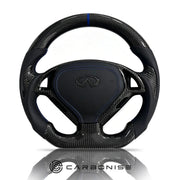 Infiniti Steering Wheel (Carbon Fiber+Perforated Leather) #01 by CARBONISE