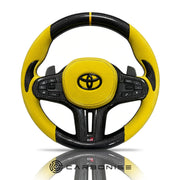 Supra Steering Wheel (Carbon Fiber+Perforated Leather)#11 by CARBONISE