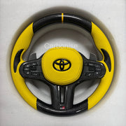 Supra Steering Wheel (Carbon Fiber+Perforated Leather)#11 by CARBONISE