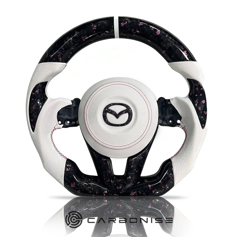 Mazda Steering Wheel (Forged Carbon Fiber+Perforated Leather)@5 by CARBONISE