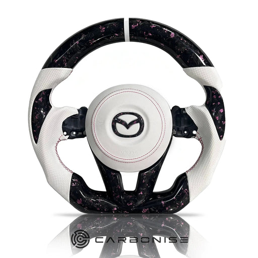 Mazda Steering Wheel (Forged Carbon Fiber+Perforated Leather)@5 by CARBONISE