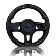 Jaguar Steering Wheel (Carbon Fiber+Perforated Leather)@4 by CARBONISE