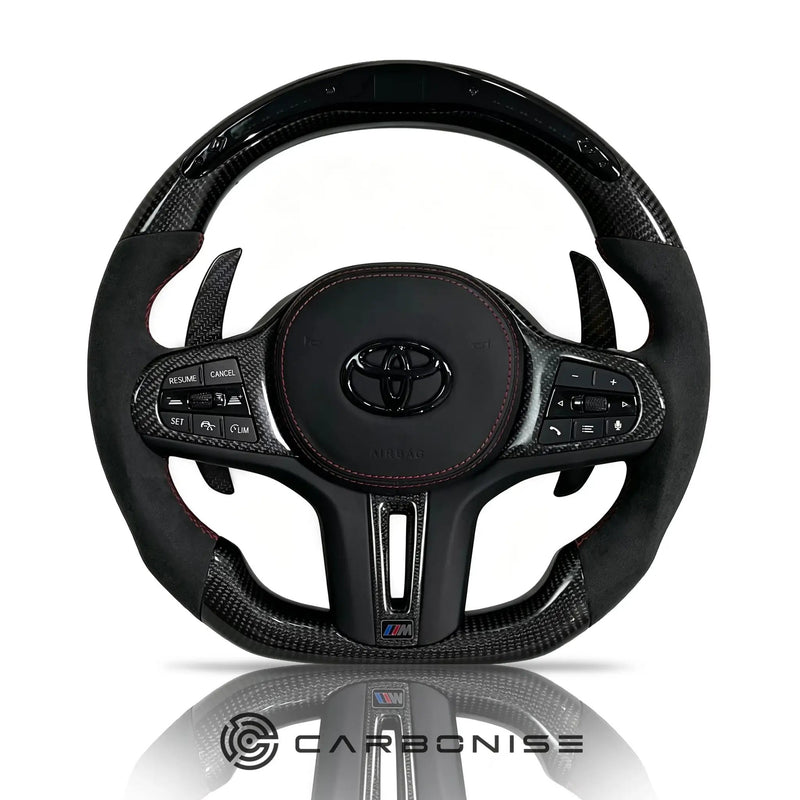Supra Steering Wheel(Carbon Fiber+Alcantara)#10 by CARBONISE