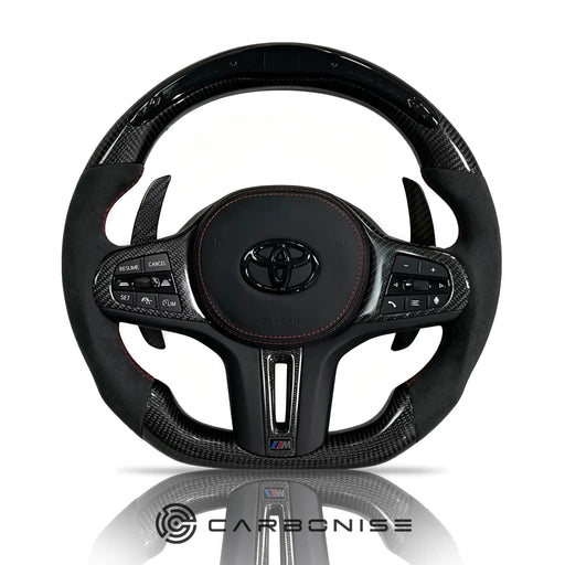 Supra Steering Wheel(Carbon Fiber+Alcantara)#10 by CARBONISE
