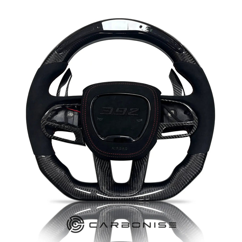Dodge Steering Wheel(Carbon Fiber+Alcantara)#04 by CARBONISE