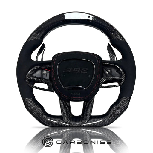 Dodge Steering Wheel(Carbon Fiber+Alcantara)#04 by CARBONISE