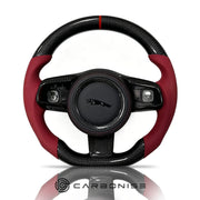Jaguar Steering Wheel (Carbon Fiber+Perforated Leather) @5 by CARBONISE
