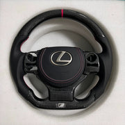 Lexus Steering Wheel (Carbon Fiber+Perforated Leather) by CARBONISE