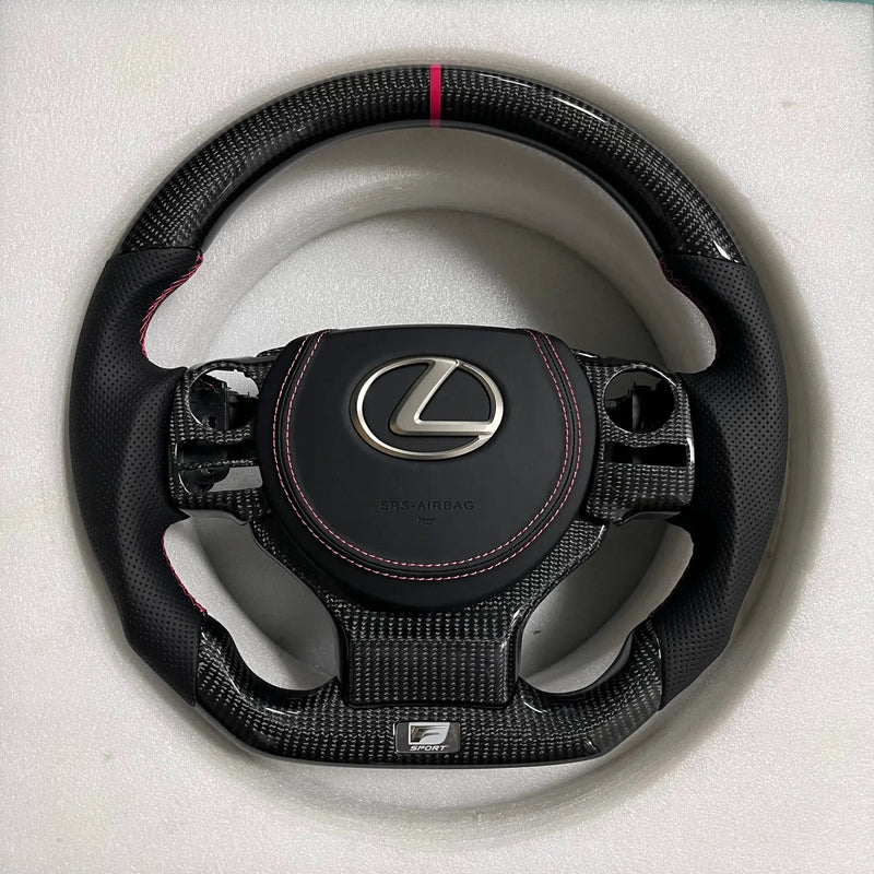 Lexus Steering Wheel (Carbon Fiber+Perforated Leather) by CARBONISE