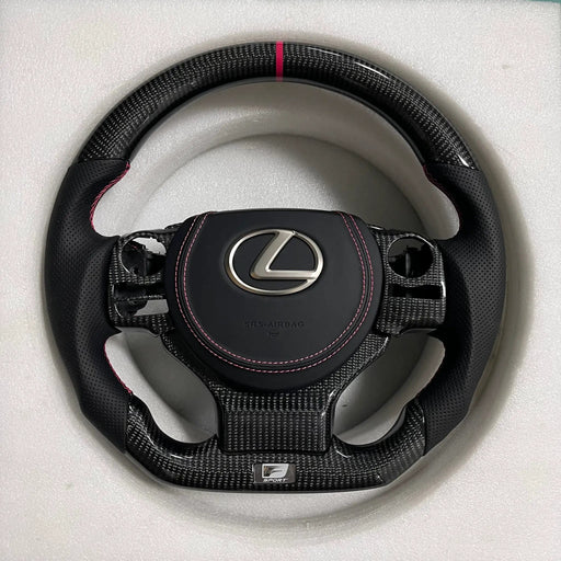 Lexus Steering Wheel (Carbon Fiber+Perforated Leather) by CARBONISE