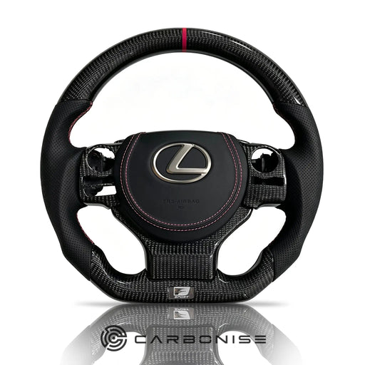 Lexus Steering Wheel (Carbon Fiber+Perforated Leather) by CARBONISE
