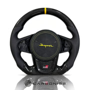 Supra Steering Wheel(Carbon Fiber+Perforated Leather) #08 by CARBONISE